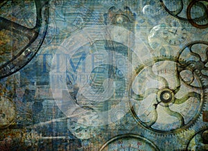 Steampunk Abstract Time Travel Montage