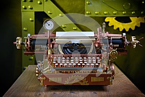 Steampunk Typewriter.