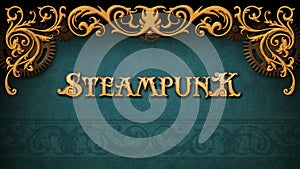 Steampunk vintage looking background design