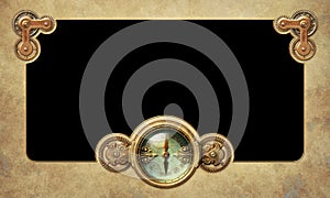 Steampunk vintage looking background design