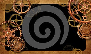 Steampunk vintage looking background design