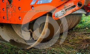 Steamroller asphalt compacter