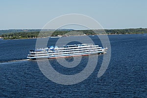 By a steamship across Volga photo