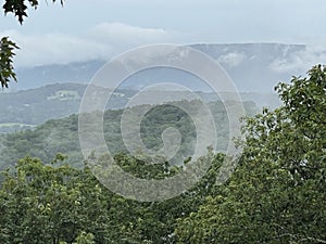 Steamy afternoon in the Appalachian mountains