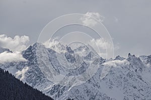 Steamy Grand massif mountain range