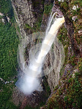 Steamy waterfall