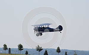 Stearman Airplane coming in for a Landing