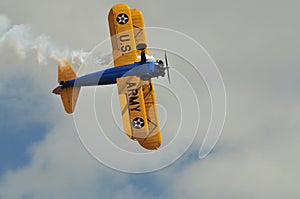 Stearman Biplane bottom view