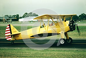 Stearman model 75 N75848 CN 75-8156 taken at EAA 1980 Fly-in