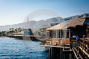 Stearn's Wharf, in Santa Barbara, California.