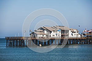 Stearns Wharf in Santa Barbara, usa
