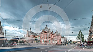 Stedelijk Museum Amsterdam hyperlapse showing modern and contemporary art. Amsterdam, Netherlands