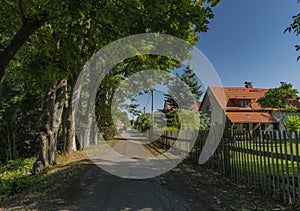 Stedra village in Slavkovsky les national park in summer day