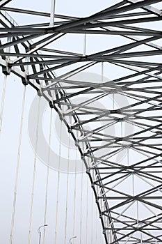 Steel arch structure