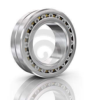 Steel ball bearing.