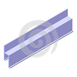 Steel bar icon isometric vector. House stretch ceiling