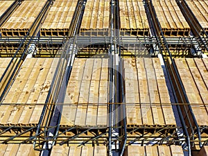 Steel bars construction materials