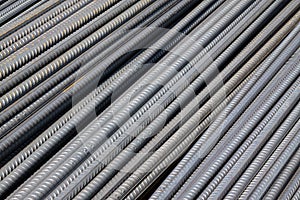 Steel bars construction materials