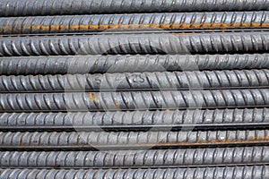 Steel bars construction materials