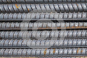 Steel bars construction materials