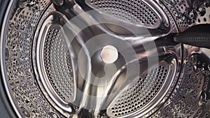 Steel basket of washing machine for household linen