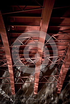 Steel Beam Bridge Reflections