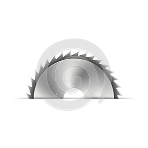 Steel blade for the saw, vector illustration