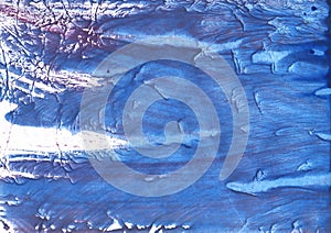 Steel blue stained watercolor background
