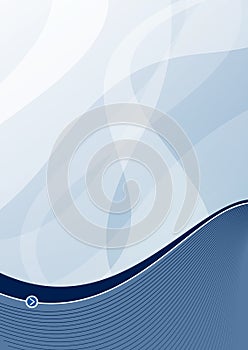 Steel blue wave background portrait