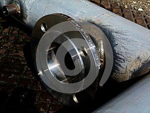 steel bolted flange coupling or disc welded on mechanical pipe