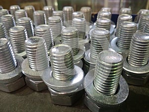 steel bolts with washers for mounting mÐµchanisms