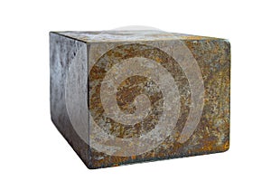 Steel brick isolated