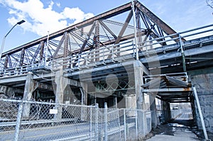 Steel Bridge Infrastructure with Underpass