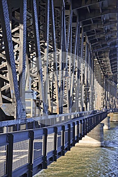 Steel bridge in prtland oregon