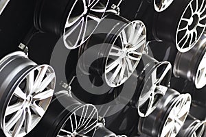 Steel car rims photo