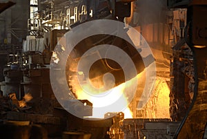 Steel-casting department