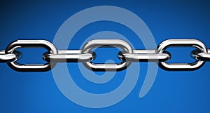 Steel Chain Business Links Concept