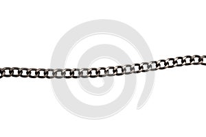 Steel chain isolated on white backgroound