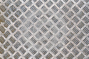 Steel Checkerplate Metal Sheet of Factory Flooring, Anti Skid Platform Floor for Engineering Materials. Metallic Sheet
