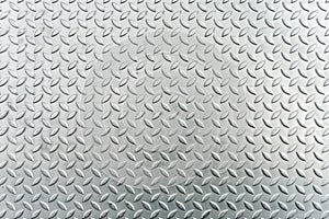 Steel checkerplate metal sheet, Metal sheet texture background. photo