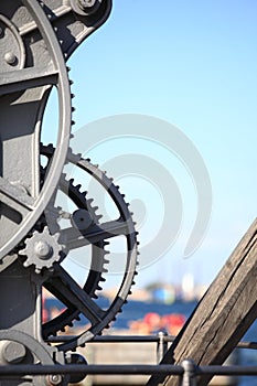 Steel cog wheels metal gears mechanical ratchets