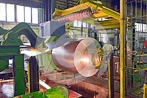 Steel coil processing machine