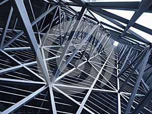 Steel Construction Metal frame pattern Architecture detail background