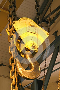 Steel crane hook