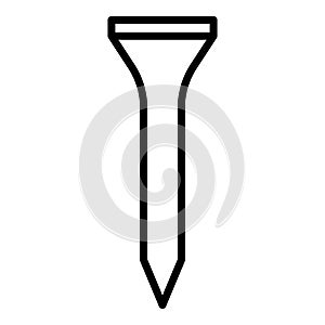 Steel dowel icon, outline style