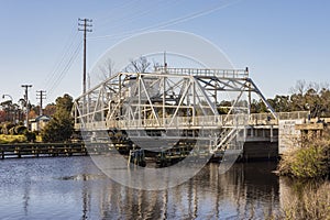 Steel Drawbridge on Hwy 9 crossing the intercoastal waterway