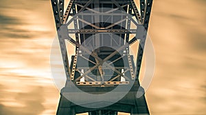 Steel engineered highway bridge structure