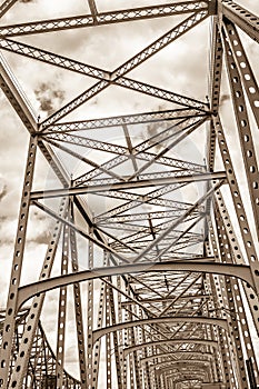 Steel engineered highway bridge structure