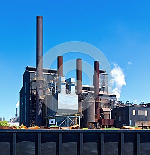 Steel factory photo