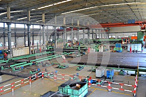Steel factory inside